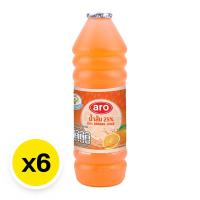 ราคา เอโร่ น้ำส้ม 25% 400 มล. x 6 (7497377906883)