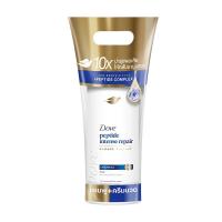 ราคา โดฟ แชมพู+ครีมนวดผม อินเทนซ์ รีแพร์ สำหรับผมแห้งเสีย สีน้ำเงิน 360+330 มล. x 1+1 (7350156984515)