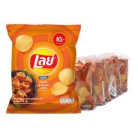 ราคา เลย์ ร็อค มันฝรั่งแท้ทอดกรอบ รสบาร์บีคิว 25 ก. x 6 (7352759681219)