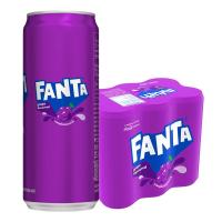 ราคา แฟนต้า เครื่องดื่มน้ำอัดลม กลิ่นองุ่น 325 มล. x 6 (7350275932355)