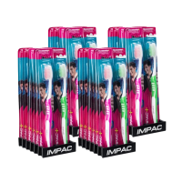 ราคา อิมแพค แปรงสีฟันซอฟท์แอนด์สลิม 12 ด้าม x 4 (668861444709613)