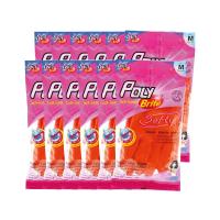 ราคา โพลี-ไบรท์ ถุงมือยางธรรมชาติ รุ่น Softy (size M) (12 คู่/ลัง) (7159239737539)