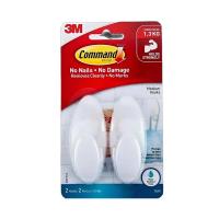 ราคา 3เอ็ม คอมมานด์ ตะขอแขวน สำหรับห้องน้ำ ชนิดทนน้ำ ขนาดกลาง รับน้ำหนักได้ รุ่น Bath18 1.3 กก. (810885311659001)