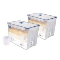 ราคา ซุปเปอร์ ล็อค กล่องใส่ข้าวสารพร้อมถ้วยตวงมีล้อเลื่อน รุ่น 6041 10 กก. undefined แพ็ค 2 ชิ้น (139783509894379)