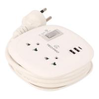 ราคา Techpro เทคโปร ปลั๊กไฟ 2 Way 1 Switch 2xusb 2.4a 1xtype-c Pd 20 วัตต์ 1 ม. (plg03) (198320349150436)