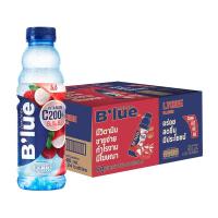 ราคา [ยกลัง] B'lue บลู น้ำผสมวิตามินซี 200% undefined บี3 บี6 บี12 กลิ่นลิ้นจี่ (vitamin Water - Lychee) 500ml. จำนวน 24 ขวด (587495208077678)