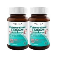 ราคา วิสทร้า ผลิตภัณฑ์เสริมอาหาร แมกนีเซียม คอมเพล็กซ์ พลัส วิตามินบี1 บี6 บี12 30 แคปซูล x 2 (496676754797032)