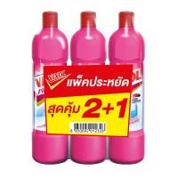 ราคา วิกซอล ผลิตภัณฑ์ทำความสะอาดห้องน้ำ สีชมพู 900 มล. x 2+1 (7248034169027)