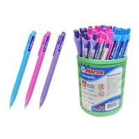 ราคา ตราม้า ปากกาลูกลื่นแบบกด 0.7 มม. รุ่น H-402 หมึกสีน้ำเงิน คละแบบ x 50 ด้าม (7416097800387)