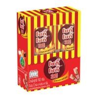 ราคา โชกี้ โชกี้ ขนมครีมรสช็อกโกแลตผสมเม็ดมะม่วงหิมพานต์ 16 ก. x 12 (7115262034115)