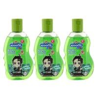 ราคา โคโดโม แชมพูอาบน้ำ เฮดทูโท กลิ่นแอปเปิ้ลพีช สีเขียว 100 มล. x 3 (7497505177795)