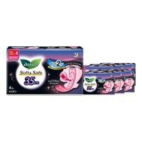 ราคา ลอรีเอะ ซอฟท์&เซฟ กลางคืน 35 ซม. มีปีก 4 ชิ้น x 6 (7325015441603)