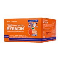 ราคา มายบาซิน เม็ดอมผสมซิงค์ รสส้ม 10 เม็ด 20 แผง 1 กล่อง (597930329288485)