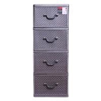 ราคา เอโร่ ตู้ลิ้นชักพลาสติก ลายหวาย 4 ชั้น รุ่น 1077m4 (7275655954627)