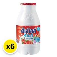 ราคา ดัชมิลล์ นมเปรี้ยว รสสตรอเบอร์รี่ 100 มล. x 6 ขวด (7497575006403)
