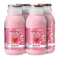 ราคา เมจิ นมสด รสสตรอเบอร์รี่ 200 มล. x 4 (7204378050755)