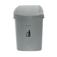 ราคา ดีเคดับบลิว ถังขยะเหลี่ยม ฝาสวิง ขนาด 25 ลิตร สีเทาทึบ (7416109859011)