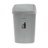 ราคา ดีเคดับบลิว ถังขยะเหลี่ยมพื้นผ้า ขนาด 50 ลิตร รุ่น Hh206p สีเทา (7416109596867)