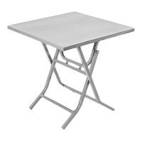 ราคา โต๊ะพับหน้าเหล็ก 75x75 ซม. (7497568485571)