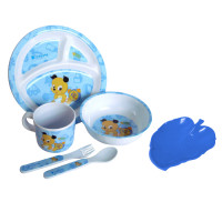 ราคา Rrs ชุดจาน-ชามเมลามีน รุ่น Happy Ano (ชุด 5 ชิ้น) แถม จานใบไม้ (7159337353411)