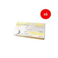 ราคา Honore ถุงมือยางธรรมชาติ ไม่มีแป้ง กล่องสีเหลือง Size S (100 ชิ้น) x 6 กล่อง (7195741159619)