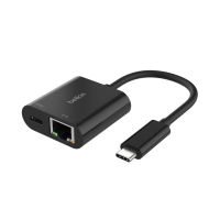 ราคา Belkin Inc019 อะแดปเตอร์ Usb-c to Lan ความเร็ว 1gbps รองรับการชาร์จไฟได้สูงสุด 100 วัตต์ (553546123032194)