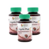 ราคา (แพ็ค 3) Khaolaor ขาวละออ หลินจือพลัสซี เห็ดหลินจือสกัดผสมวิตามินซี 60 เม็ด/ขวด (447258072756328)