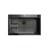 ราคา ลัคกี้เฟลม ซิงค์ล้างจาน เคลือบ Pvd รุ่น Eub-0851 undefined สีดำ 1 หลุม ไม่มีที่พักจาน (455387012419864)