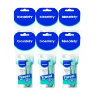 ราคา Biosafety Travel Kit แปรงสีฟันแบบพับได้+ยาสีฟัน ขนาด 20 กรัม x 6 (986924578420335)