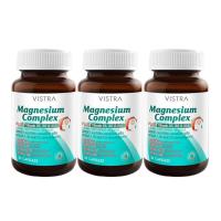 ราคา วิสทร้า ผลิตภัณฑ์เสริมอาหาร แมกนีเซียม คอมเพล็กซ์ พลัส วิตามินบี1 บี6 บี12 49.5 ก. 30 แคปซูล x 3 (134203669165395)