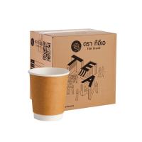 ราคา แก้วกระดาษ ผนังสองชั้น ขนาด 8 ออนซ์ สีคราฟ บรรจุ (50 ชิ้น/แพ็ค) x 20 แพ็ค (519291190880374)