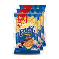 ราคา ตะวัน ขนมข้าวเกรียบ รสหมึกสามรส 75 ก. x 3 (7352694833347)