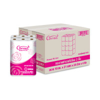 ราคา Correct กระดาษชำระชนิดม้วน ม้วนเล็ก หนา 2 ชั้น ความยาว 21 เมตร บรรจุ 24 ม้วน/แพ็ค x undefined 4 แพ็ค (2,016 เมตร) [ยกลัง] (7560486486211)