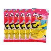 ราคา โพลี-ไบรท์ ถุงมือยางธรรมชาติ รุ่น Extra Long (sizes) (6คู่/ลัง) (7159239639235)