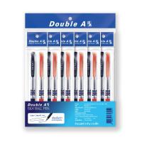ราคา ดั๊บเบิ้ล เอ ปากกาลูกลื่น 0.7 มม. คละสี แพ็ค 2 ชิ้น x 6 (7497535848643)