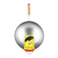 ราคา กระทะเหล็กม้วนขอบด้ามไม้ 38 ซม. (7526590218435)
