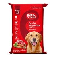 ราคา เพ็ทส์เฟรนด์ อาหารสุนัขชนิดแห้ง แบบเม็ด สำหรับสุนัขโต รสเนื้อและผัก 10 กก. (7497397797059)