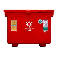 ราคา ตู้แช่ขาสูง บานพับหูจับ สีแดง 100 ล. (7497401729219)