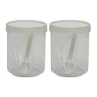 ราคา ไพโอเนียร์ โหลกลมฝาเกลียวกลาง ทรงสูง พร้อมช้อน แพ็ค 2 ใบ (7497390227651)