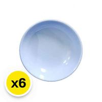 ราคา เอโร่ ชามเมลามีน สีฟ้า ขนาด 7.5 นิ้ว แพ็ค 6 ใบ (7497366372547)