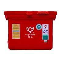 ราคา ตู้แช่บานพับหูจับ สีแดง 40 ล. (7416124342467)