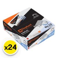 ราคา ตราช้าง ลวดเย็บไททาเนียม เบอร์ 10 x 24 กล่อง (7416054776003)