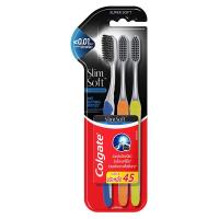 ราคา คอลเกต แปรงสีฟัน รุ่นสลิมซอฟท์ ชาโคล สไปรัล 2+1 ชิ้น (7352675107011)
