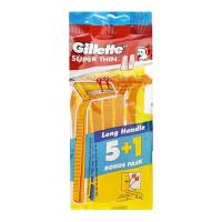 ราคา ยิลเลตต์ ด้ามมีดซุปเปอร์ธินทู x 5 + 1 (7352560746691)