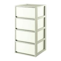 ราคา Dkw Official Hh-470/4 ตู้ลิ้นชักอเนกประสงค์ Modular 4ชั้น Mutipurpose drawer 4tiers สีขาวขุ่น-กรอบขาวทึบ 4ชั้น (136510394487823)