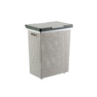 ราคา Dkw Official Hh-1120l ตะกร้าลายสานใส่ผ้า ใส่ของ Rectangular laundry basket สีครีม (621144477550180)