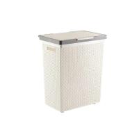 ราคา Dkw Official Hh-1120l ตะกร้าลายสานใส่ผ้า ใส่ของ Rectangular laundry basket สีเทา (705383569361129)
