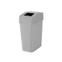 ราคา Dkw Official ถังขยะเหลี่ยมฝาครอบสวิง 18ลิตร Hh-228lp สีเทา (731722026895504)