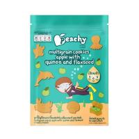 ราคา Peachy ขนมคุกกี้ธัญพืชแอปเปิลผสมคีนัวเมล็ดแฟลกซ์ 1 ถุง (r18) (719968320064409)