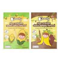 ราคา Peachy ข้าวอบกรอบรสช็อกโกบาน่า และ ข้าวอบกรอบรสข้าวโพดหวานคละรส รสละ 1 ซอง (551902896641940)